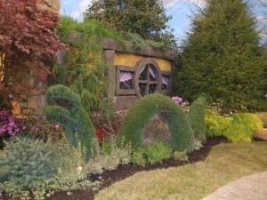 The Hobbit garden is filled with whimsey and fun at Pro Care Horticultural Services' design. (C) Jo Ellen Meyers Sharp