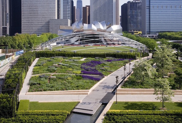 Salvia River at Lurie Gardens in Chicago. Photo courtesy Millennium Park/Lurie Gardens