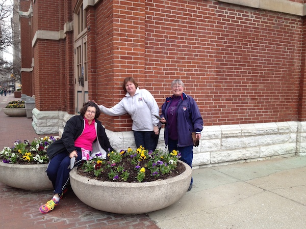 From the left: Master Gardeners Karen Kennedy, Sharon Gamble and Carolyn McMahon. 