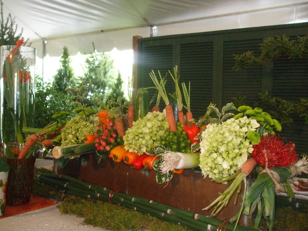 Lemcke Landscape created a vegetable and fruit tabletop arrangement as part of its display garden at Orchard In Bloom in 2012. © Jo Ellen Meyers Sharp 